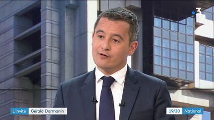 Le ministre de l'Action et des comptes publics Gérald Darmanin, sur le plateau de France 3, le 2 janvier 2019. (FRANCE 3)