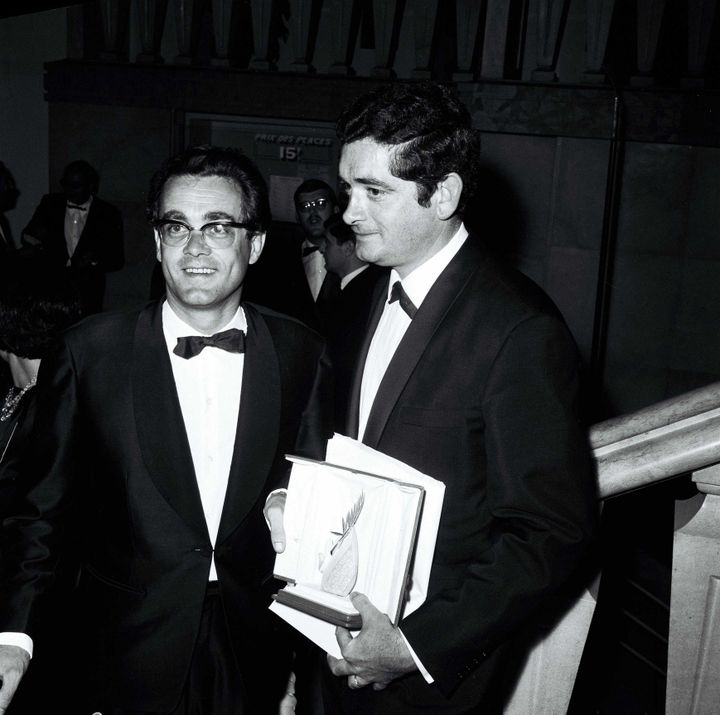 Michel Legrand et Jacques Demy à Cannes pour "Les parapluies de Cherbourg"
 (HUFFSCHMITT/SIPA)