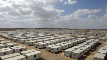 Le 10 Avril 2013, la Jordanie ouvrait un deuxième camp de réfugiés syriens, al-Mrigeb Fuhud, à 20 kilomètres à l'est de la ville de la ville de Zarqa. (AFP PHOTO / KHALIL MAZRAAWI )