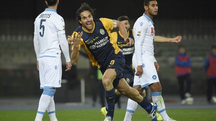 Luca Toni, sous les couleurs d'Hellas Vérone. (OLIVIER MORIN / AFP)