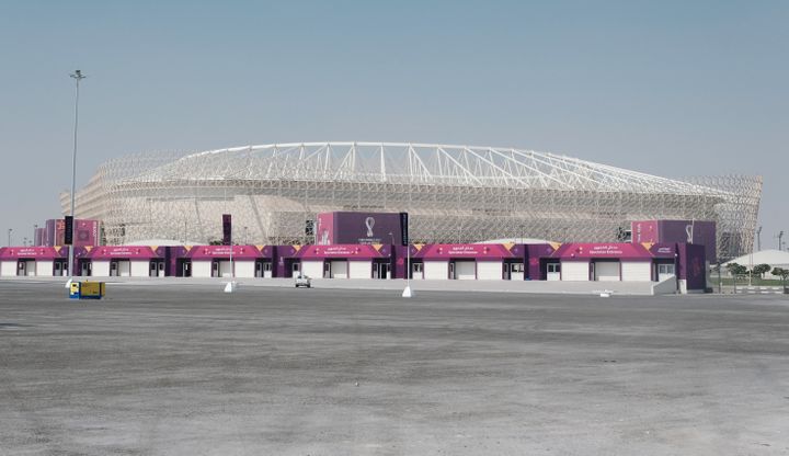 The Ahmed bin Ali Stadium, which will host several matches of the 2022 World Cup in Qatar.  (KEITA IIJIMA / YOMIURI)