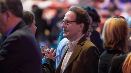 Gilles Le Gendre, président du groupe La République en marche à l'Assemblée nationale, lors du lancement de la campagne de la majorité pour les élections européennes, à Aubervilliers le 30 mars 2019 (MICHEL STOUPAK / NURPHOTO)