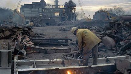 Un site sidérurgique dans la Ruhr, région industrielle ancienne mise à mal par la crise. (AFP - Bilderberg - Wolfgang Kunz)