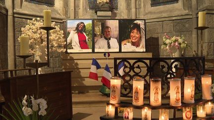 Un hommage aux victimes de l'attentat de la basilique a été rendu vendredi 29 à Nice (Alpes-Maritimes). Les habitants du quartier de la basilique n'ont toujours pas oublié l'horreur des événements.&nbsp; (CAPTURE D'ÉCRAN FRANCE 3)