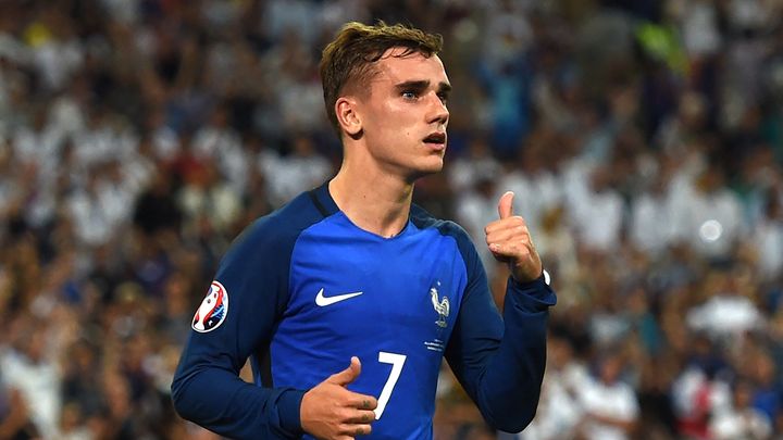 Antoine Griezmann, le 7 juillet 2016, à Marseille. (PATRIK STOLLARZ / AFP)