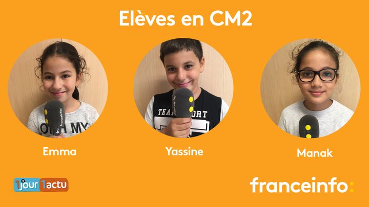 franceinfo junior, une émission en partenariat avec le magazine d'actualités pour enfants 1jour1actu et 1jour1actu.com. (FRANCEINFO / RADIO FRANCE)