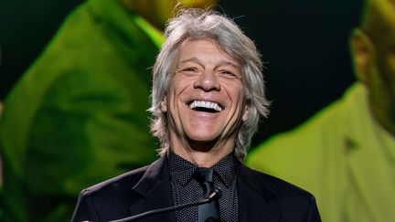 Le chanteur américain Jon Bon Jovi, le 1er mai 2024 lors d'un gala à Philadelphie (Etats-Unis). (SHUTTERSTOCK/SIPA / SIPA)