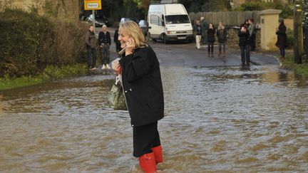 Inondations&nbsp;dans le&nbsp;Dorset&nbsp;(Royaume-Uni), le 24 d&eacute;cembre&nbsp;2013. (COAA / ZDS / WENN.COM / SIPA )