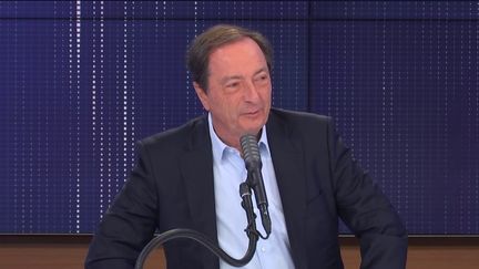 Michel-Édouard Leclerc, président des centres E. Leclerc était l'invité du "8h30 franceinfo", mardi 26 janvier 2021. (FRANCEINFO / RADIOFRANCE)