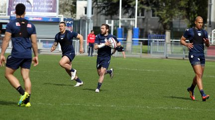 Entraînement du club de rugby de Grenoble, le FCG. (JEAN BENOIT VIGNY / MAXPPP)