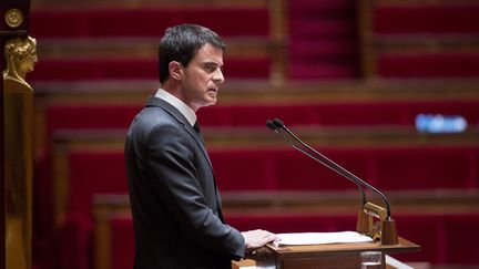 &nbsp; (Manuel Valls devant l'Assemblée ce lundi © Maxppp)