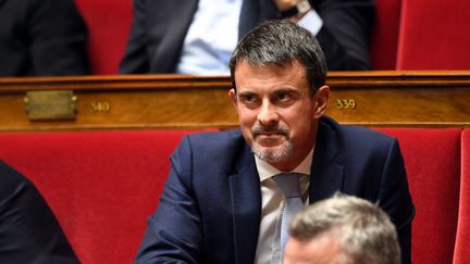 Manuel Valls, le 4 octobre 2017, à l'Assemblée nationale. (ERIC FEFERBERG / AFP)