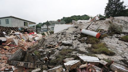 Un séisme a frappé la ville de Yibin (Chine), le 17 juin 2019. (STRINGER / IMAGINECHINA / AFP)