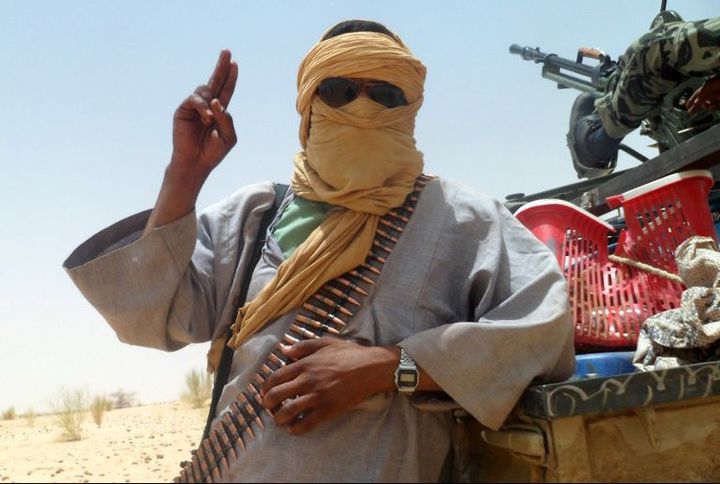 Un rebelle islamiste d'Ansar Dine. Chassé du nord du Mali, le groupe tente de s'installer au sud, à la frontière avec la Côte d'Ivoire. (Photo AFP/Romaric Ollo Hien)