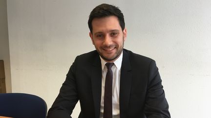 Alexandre Cassaro, maire LR de Forbach, le 17 février 2020. (CÉCILE SOULÉ / RADIO FRANCE)