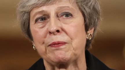 Theresa May, au 10 Downing Street, à Londres, le 15 novembre 2018. (MATT DUNHAM / POOL)