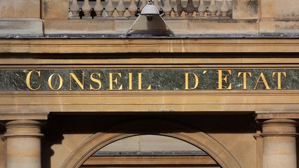 La façade du Conseil d'Etat à Paris, le 20 octobre 2021. (MANUEL COHEN / MANUEL COHEN / AFP)