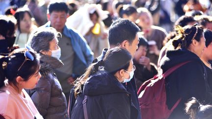 Visitors to the Forbidden City in Beijing, the Chinese capital, November 19, 2023. (ZHU ZHENQIANG / IMAGINECHINA / AFP)