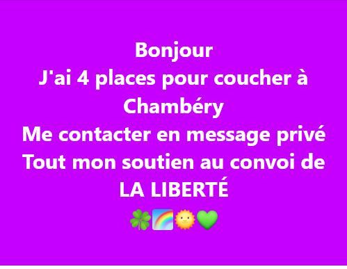 Capture d'un écran d'un post proposant une solution d'hébergement dans le cadre du "convoi de la liberté". (FACEBOOK)