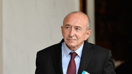 Le ministre de l'Intérieur, Gérard Collomb, quitte l'Elysée, à Paris, le 25 octobre 2017. (JULIEN MATTIA / NURPHOTO / AFP)