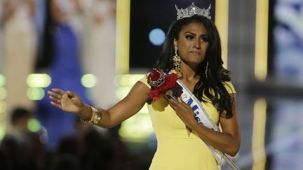 Miss New York, Nina Davuluri, a &eacute;t&eacute; &eacute;lue Miss America &agrave; Atlantic City (New Jersey, Etats-Unis), le 15 septembre 2013.&nbsp; (MEL EVANS / AP / SIPA )