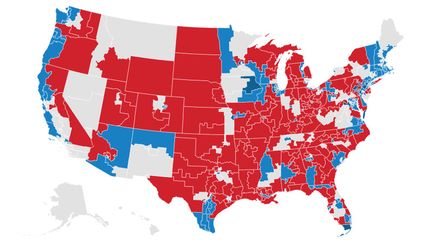 CARTES. Midterms 2018 : découvrez les résultats Etat par Etat, district par district (NICOLAS ENAULT)