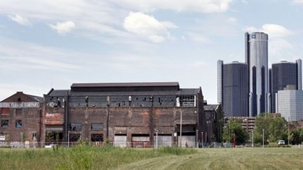 A Detroit, le siège de General Motors (sur la droite) (AFP/BILL PUGLIANO)