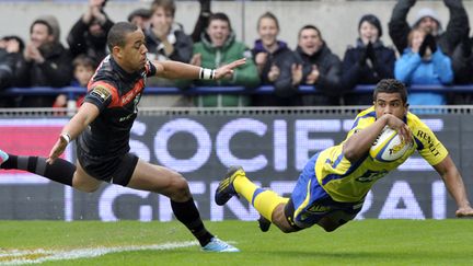 Wesley Fofana (Clermont) a marqué un splendide essai contre Toulouse