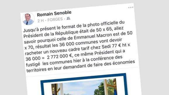 Le message de Romain Senoble sur Facebook. (CAPTURE D'ÉCRAN)