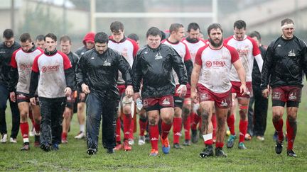 Les joueurs du Stade langonnais s'avancent vers l'élite du rugby amateur, en Fédérale 1