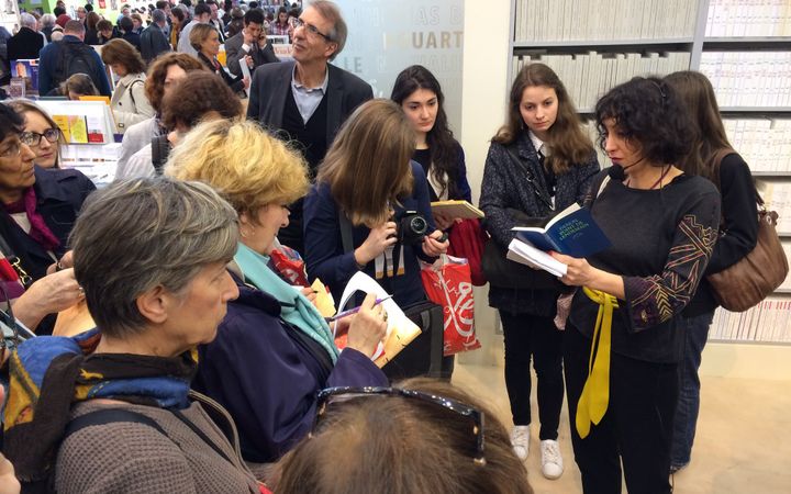 Belinda Cannone au salon Livre Paris 2017
 (Laurence Houot / Culturebox)