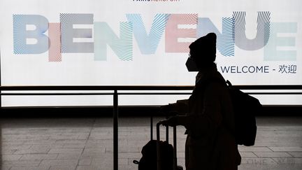 Une personne portant un masque à Paris, le 26 janvier 2020. (ALAIN JOCARD / AFP)