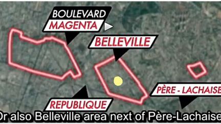 &nbsp; (Les "no go zone" que Fox News avait vues sur le plan de Paris. La chaîne américaine a, depuis, présenté ses excuses. © Fox News.)