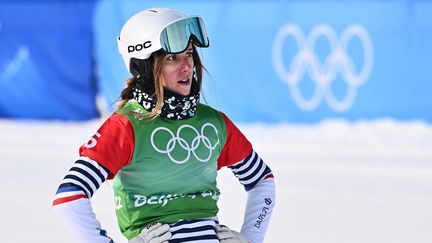 La déception de Julia Pereira de Sousa après sa chute qui la prive d'une finale olympique, mercredi. (MARCO BERTORELLO / AFP)