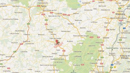 Epinal ( GOOGLE MAPS / FRANCETV INFO )