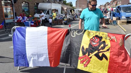 Ambiance avant le match France-Belgique à Tourcoing, le 9 juillet 2018. (Francois Flourens / MAXPPP)