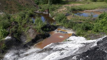 Le crassier de Florange (Moselle), le 8 juin 2017.
 (PIERRE HECKLER / MAXPPP)