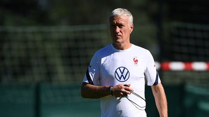 Les Bleus de Didier Deschamps vont disputer 3 matchs qualificatifs pour le Mondial 2022. (FRANCK FIFE / AFP)