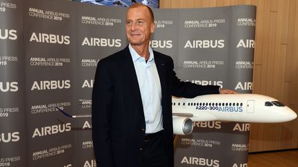 Le président exécutif d'Airbus, Tom Enders, à Blagnac, le 14 février 2019. (REMY GABALDA / AFP)