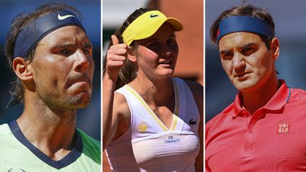 Fiona Ferro, Rafael Nadal et Roger Federer sont en lice jeudi à Roland-Garros pour le 2e tour.&nbsp; (AFP)