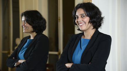 Myriam El Khomri, alors secr&eacute;taire d'Etat &agrave; la Ville, dans son bureau, le 27 novembre 2014. (BERTRAND GUAY / AFP)