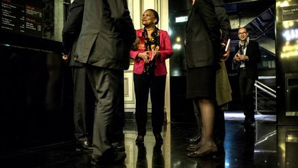 La ministre de la Justice, Christiane Taubira, le 27 mars 2013, &agrave; l'Op&eacute;ra de Lyon. (JEFF PACHOUD / AFP)