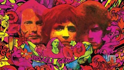 La pochette de Disraeli Gears de Cream, dessinée par Martin Sharp (détail)
 (-)