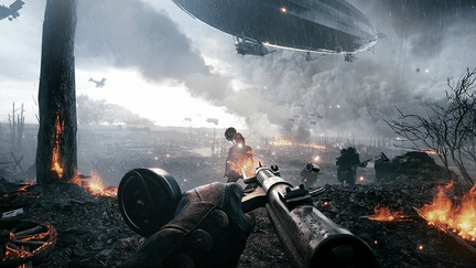 scène de guerre dans Battlefield 1 (ELECTRONIC ARTS)