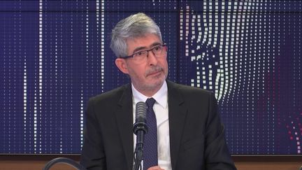 Gilles Bloch, président-directeur général de l'Inserm, était l'invité du "8h30 franceinfo", mercredi 10 mars 2021. (FRANCEINFO / RADIOFRANCE)