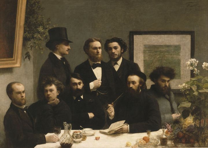 "Coin de table", tableau de&nbsp;Henri Fantin-Latour (1836–1904), représentant Rimbaud et Verlaine, en bas à gauche du tableau (WIKIMEDIA COMMONS)