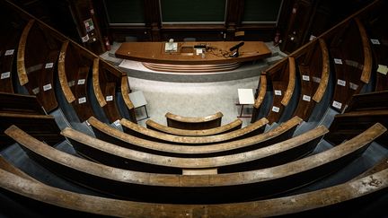 Un des amphis de l'université de Bordeaux, en janvier 2021. (PHILIPPE LOPEZ / AFP)