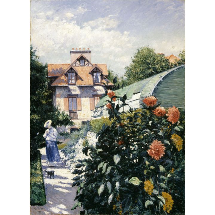 Gustave Caillebotte, "Les Dahlias, jardin du Petit Gennevilliers", 1893, Collection particulière par l’intermédiaire
	de Brame &amp; Lorenceau
 (Paris, Brame &amp; Lorenceau)