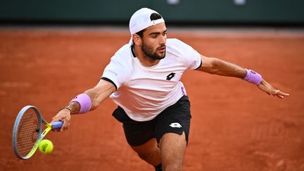 Matteo Berrettini lors de Roland-Garros 2021. (ANNE-CHRISTINE POUJOULAT / AFP)