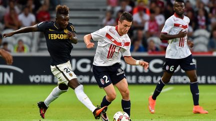 En début de championnat, les Lillois de Sébastien Corchia avaient subi la loi de l'actuel leader monégasque (1-4). (PHILIPPE HUGUEN / AFP)